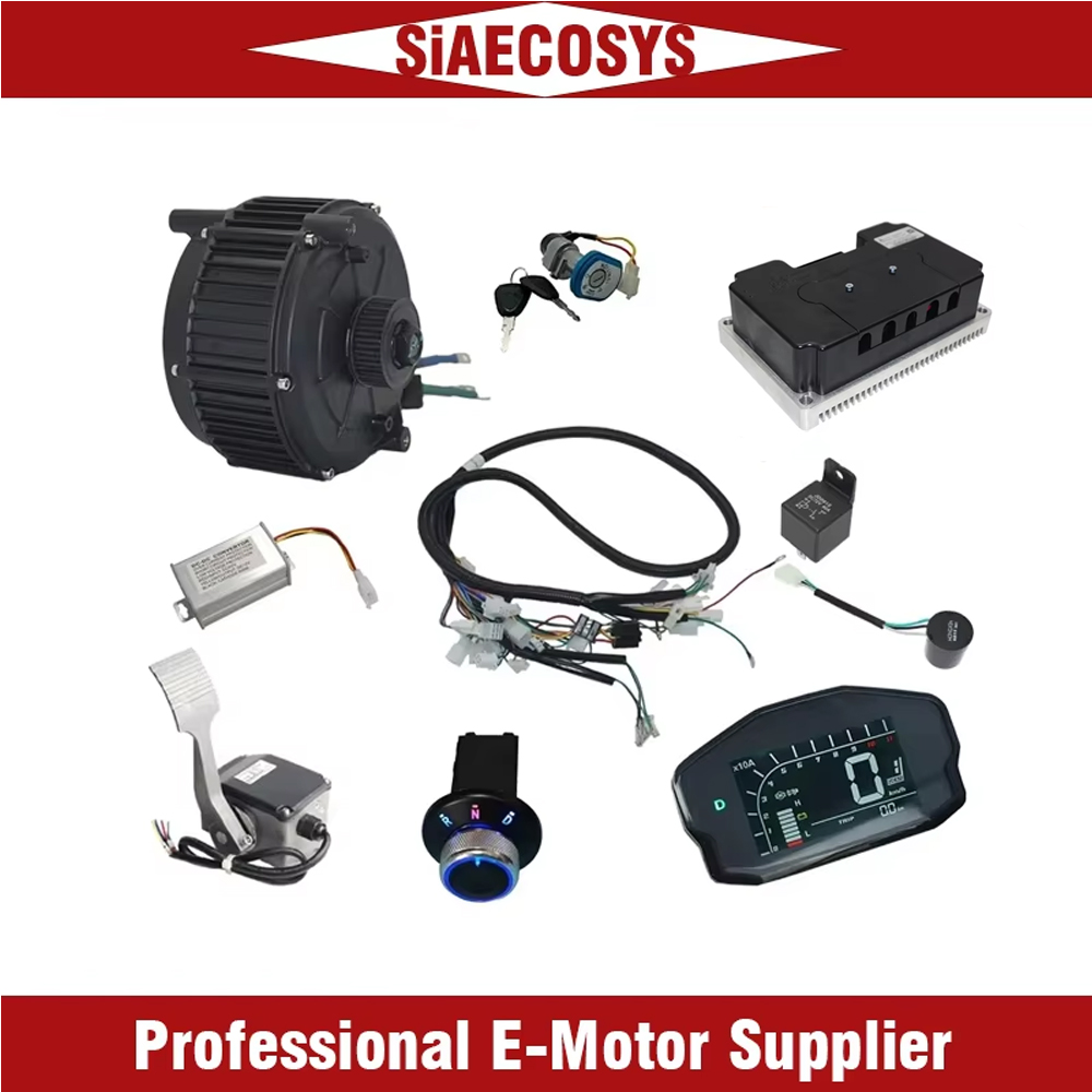 Mid Drive Motor Kit 72V 5000W - 5000 W 72 V Hochgeschwindigkeits-Mittelantriebsmotor-Kit, QS165