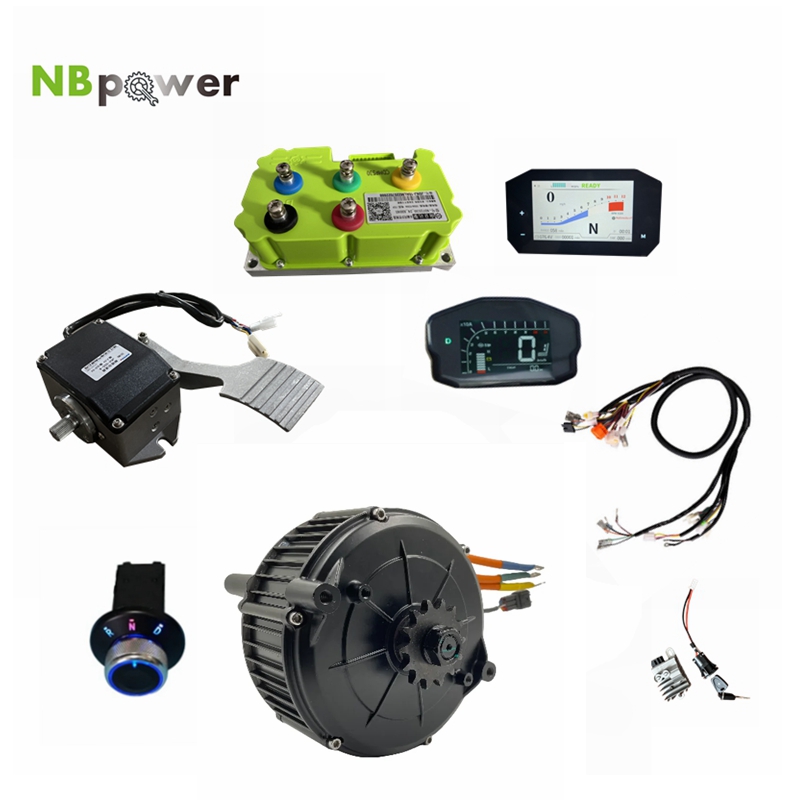 Mid Drive Motor Kit 72V 5000W - QSMOTOR 165 35H 5000W Mittelmotor-PMSM-Motorkit für