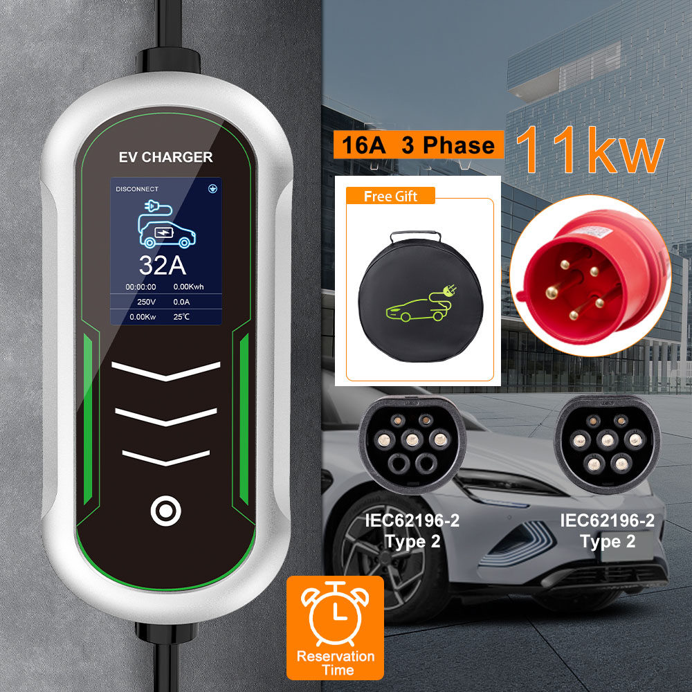 Type 2 Portable Ev Charger 11Kw Cee - IPENGEN 11KW EV Tragbares Ladegerät Typ2