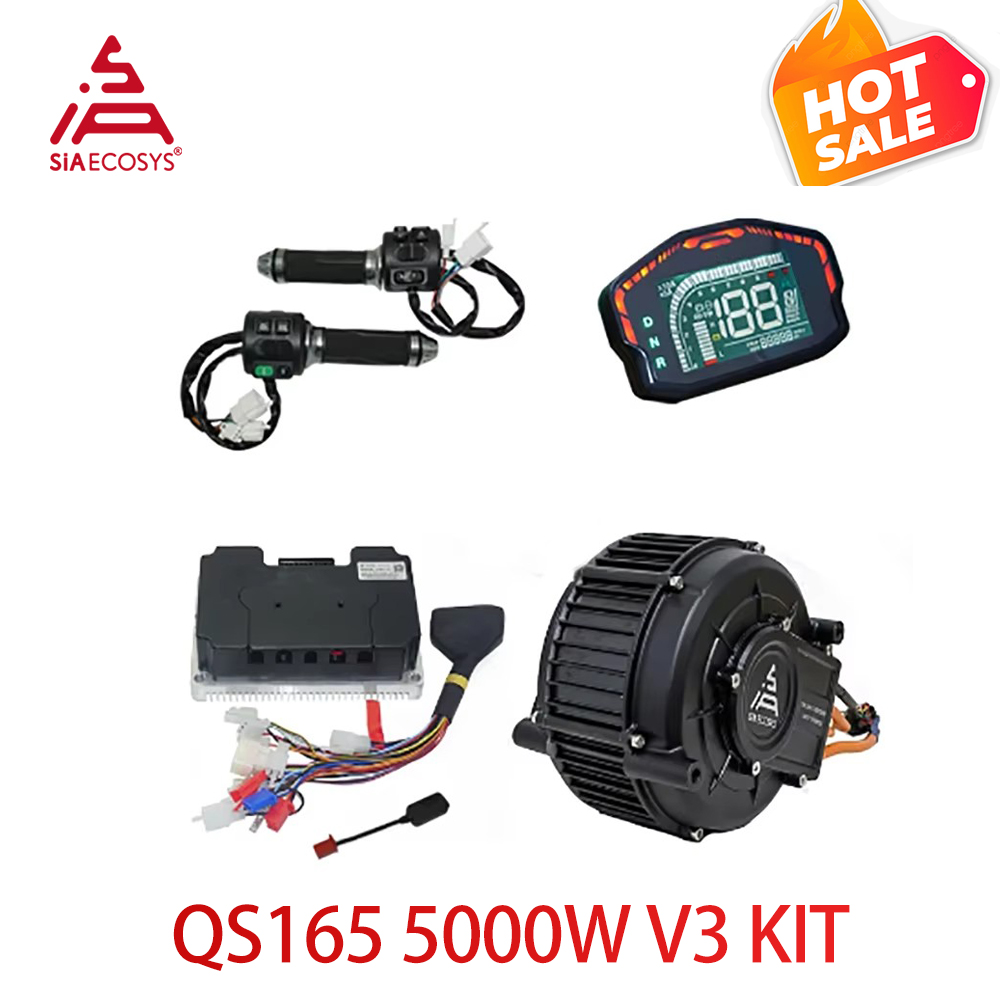 Mid Drive Motor Kit 72V 5000W - QS165 V2 5000 W 72 V