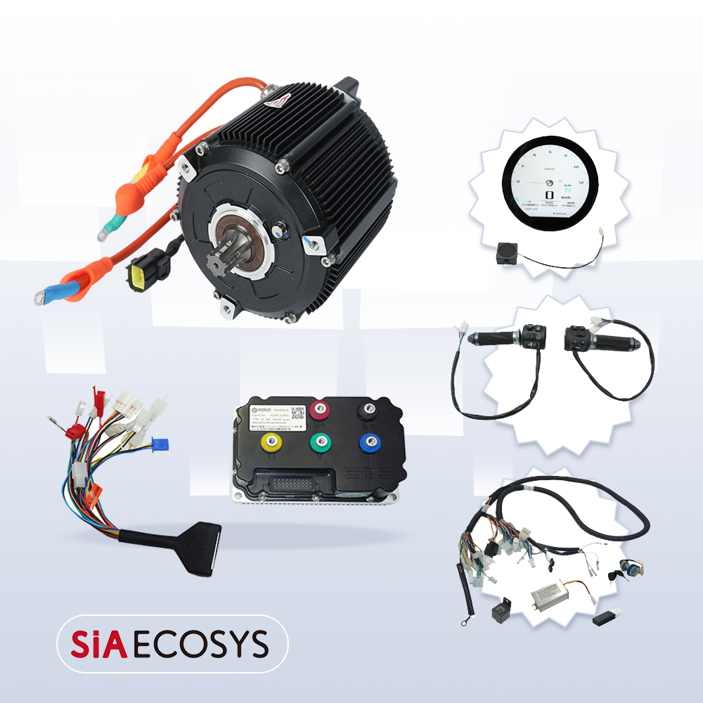 Mid Drive Motor Kit 72V 5000W - SiAECOSYS 5000W D133A-65 Elektromotorrad Mittelantriebsmotor-Kits 72V