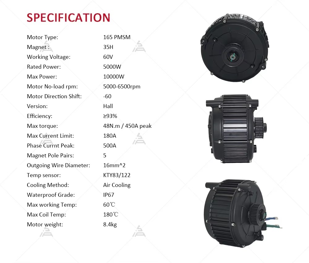 QS165 V2 5000W 72V Mid Drive M – Mid Drive Motor Kit 72V 5000W Bewertung und Preis