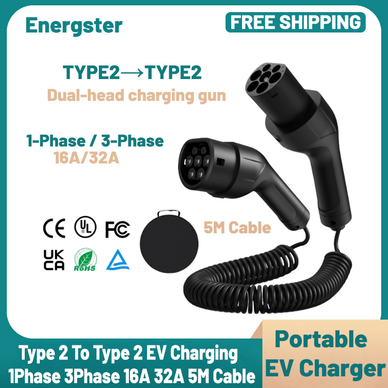 Typ 2 zu Typ 2 Tragbares EV-La – Ev Charger Type 2 22Kw 32A 3 Phase Bewertung und Preis