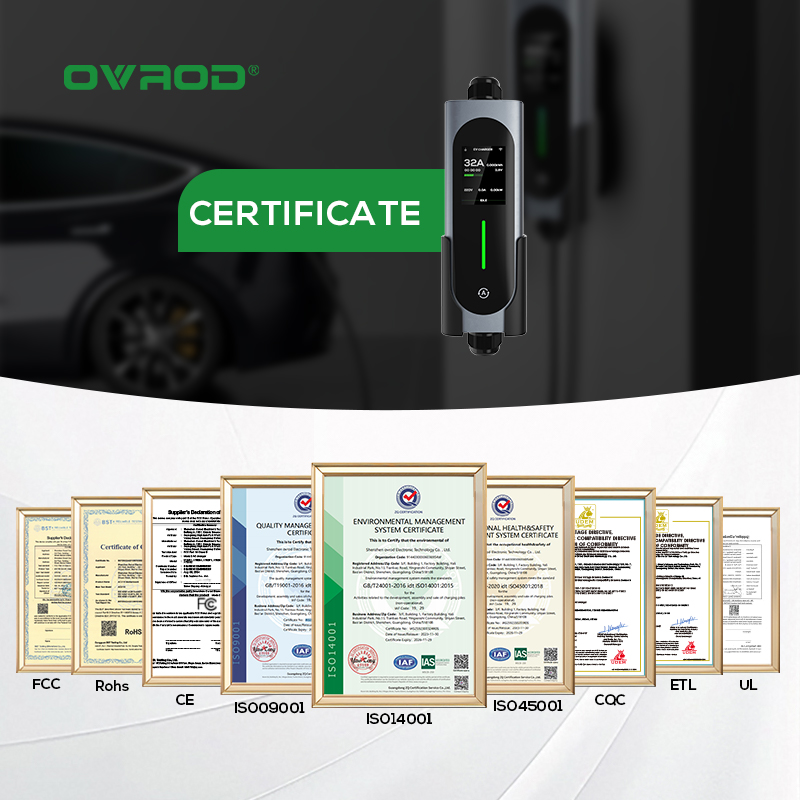 Ovrod EV-Autoladegerät 16A 11k – Type 2 Portable Ev Charger 11Kw Cee Bewertung und Preis