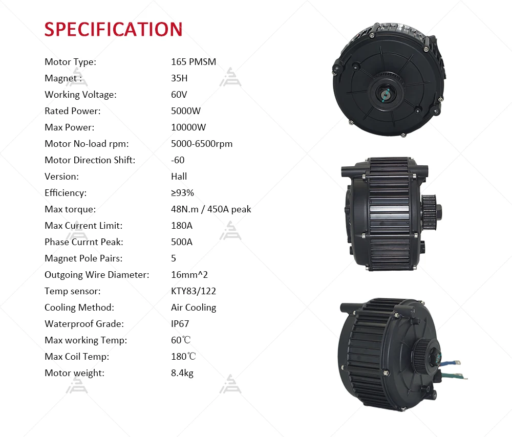 QS165 V2 5000 W 72 V Mittelauf – Mid Drive Motor Kit 72V 5000W Bewertung und Preis