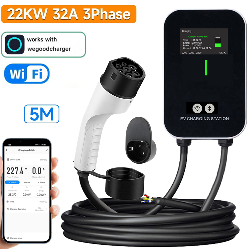 TYP-2 Wallbox EV-Ladegerät 7 k – Ev Charger Type 2 22Kw 32A 3 Phase Bewertung und Preis
